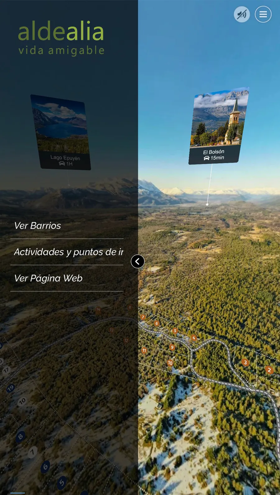 Aldealia — recorrido virtual del loteo